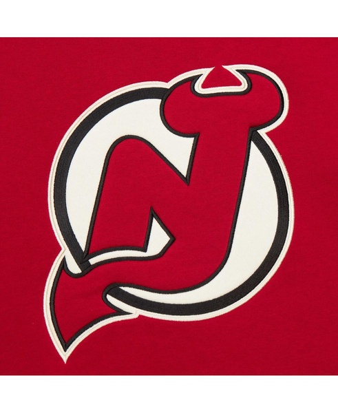 Men's Red New Jersey Devils Heritage Lace-Up Pullover Sweatshirt