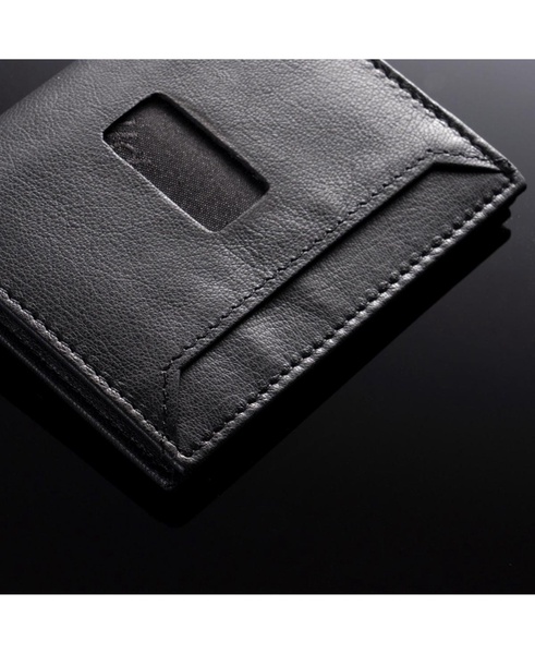 Men's RFID Blocking Slim Business Card Case Leather Front Pocket Wallet