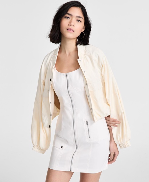 Women's Sleeveless Sweetheart Cargo Mini Dress, Exclusively at Macy's