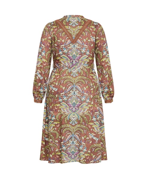 Plus Size Mysteria Print Dress