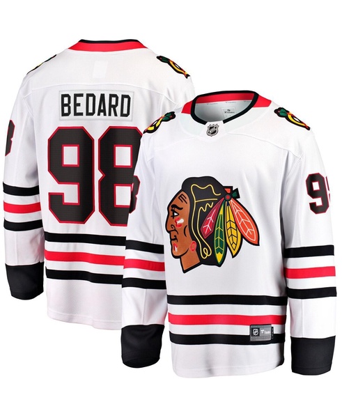 Men's Connor Bedard White Chicago Blackhawks Away Premier Breakaway Player Jersey