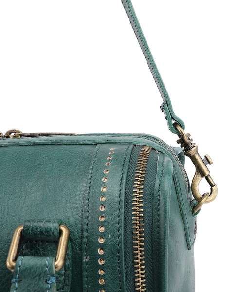 Women's Genuine Leather Mini Trunk Crossbody Bag