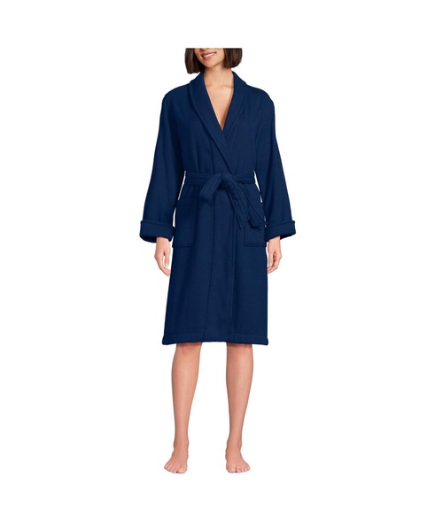 Women's Cotton Terry Knee Length Spa Bath Robe