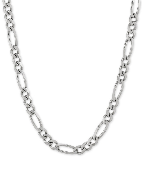 Figaro Link Chain 18" Necklace (4-1/3mm) in Sterling Silver