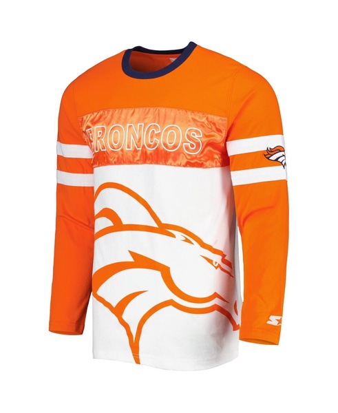 Men's Orange, White Denver Broncos Halftime Long Sleeve T-shirt