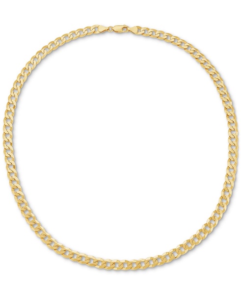Curb Link 22" Chain Necklace (7mm) in Sterling Silver