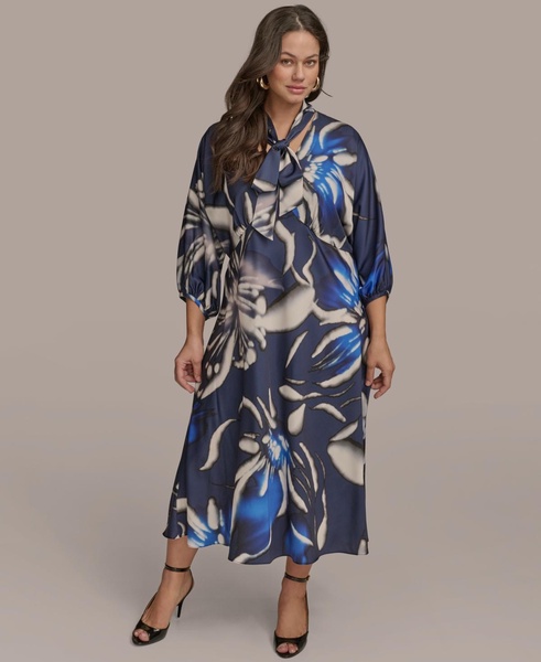 Plus Size Floral-Print A-Line Dress