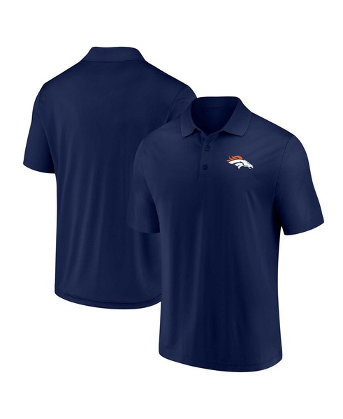 Men's Navy Denver Broncos Component Polo Shirt