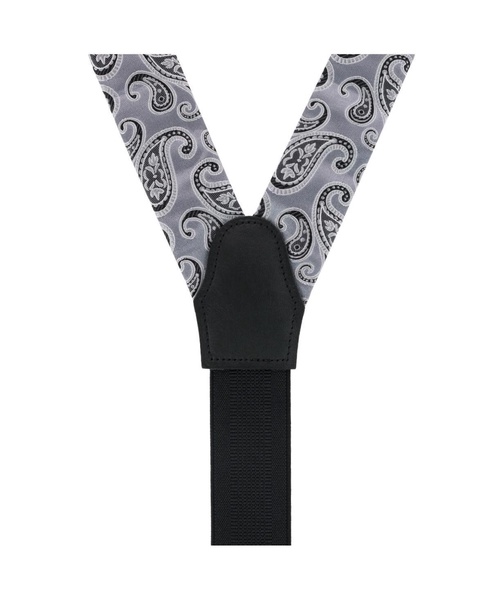 Willard's Wavy Paisley Silk Button End Private Collection Suspenders