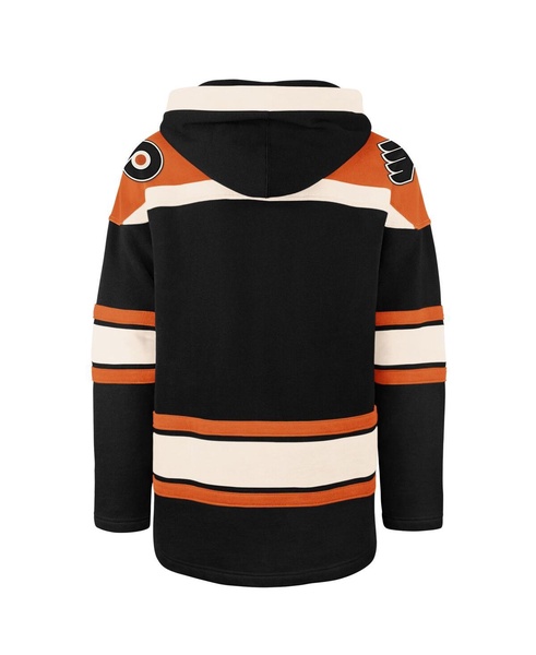 Men's Black Philadelphia Flyers Big Tall Superior Lacer Fleece Pullover Hoodie
