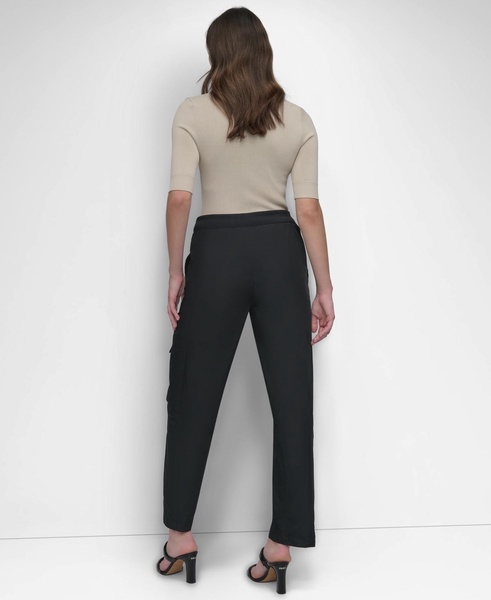 Women's High-Rise Taffeta Cargo Pants 