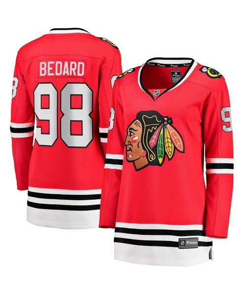 Women's Connor Bedard Red Chicago Blackhawks Home Breakaway Player Jersey
