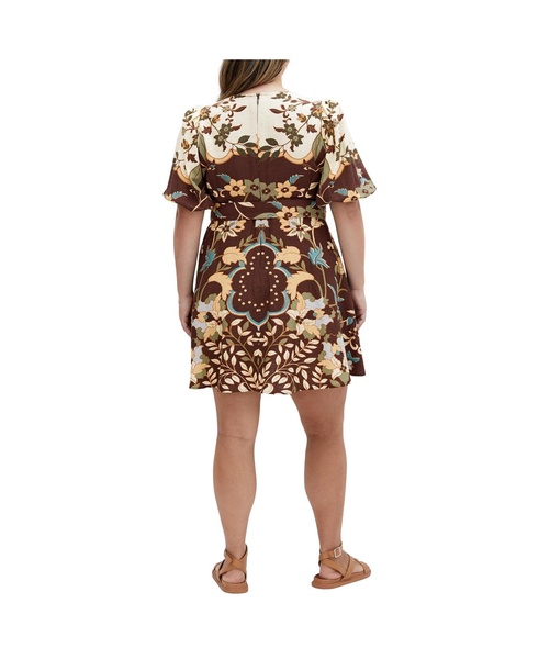 Plus Size Forever Placement Linen Dress