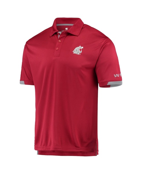 Men's Crimson Washington State Cougars Santry Polo Shirt
