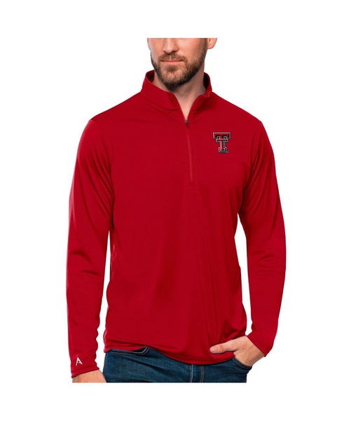 Men's Red Texas Tech Red Raiders Tribute Quarter-Zip Top