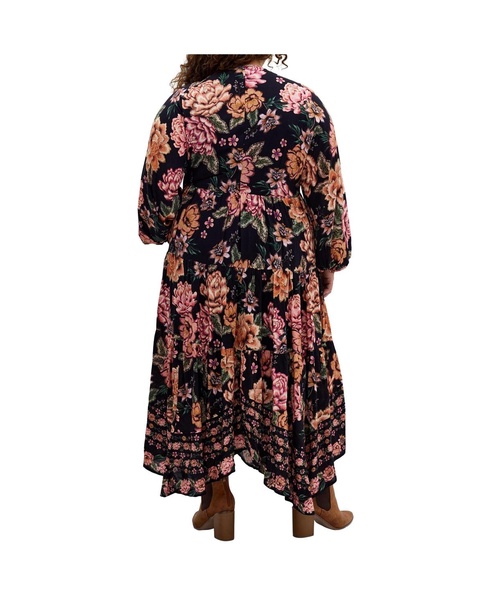 Plus Size Devine Beauty Border Dress