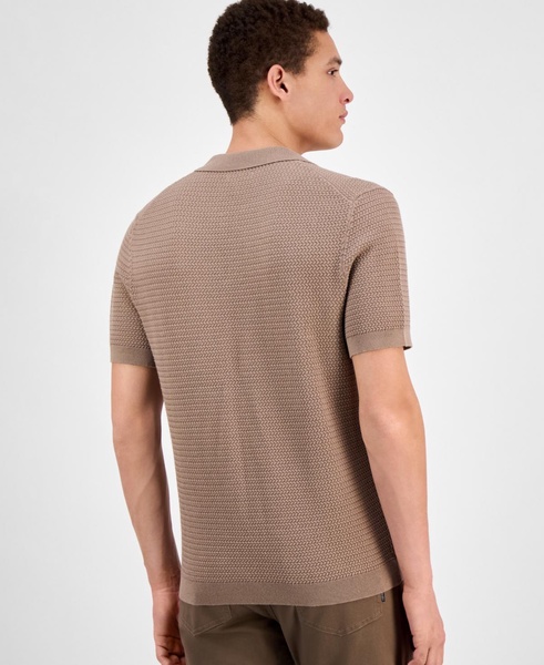 Men's Textured Polo Shirt, Exclusively at Macy's