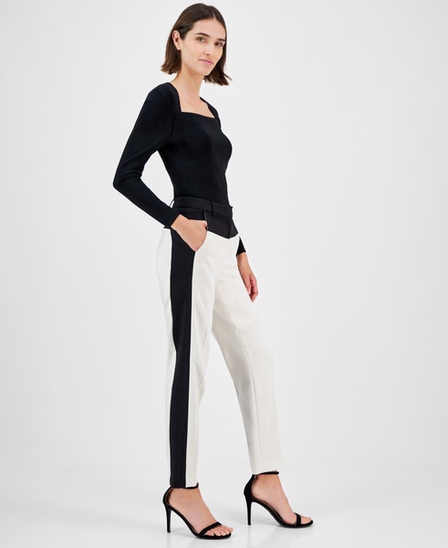 Women's Contrast-Stripe Slim-Leg Pants