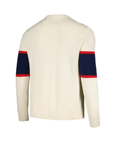 Men's Cream Pabst Blue Ribbon McCallister Pullover Sweater