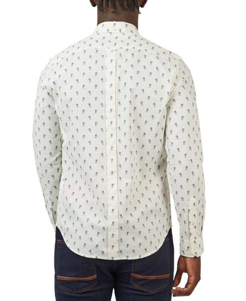 Men's Regular-Fit Spot-Print Shirt