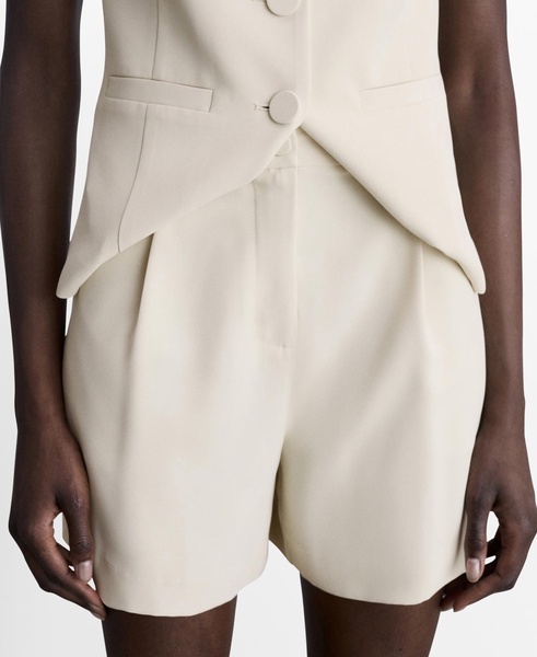 Women's High-Waisted Suit Shorts