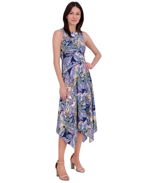 Women's Printed High-Low-Hem Dress