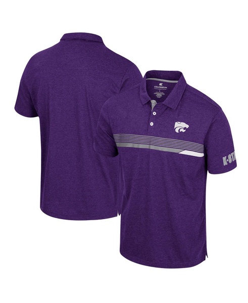 Men's Purple Kansas State Wildcats No Problemo Polo Shirt