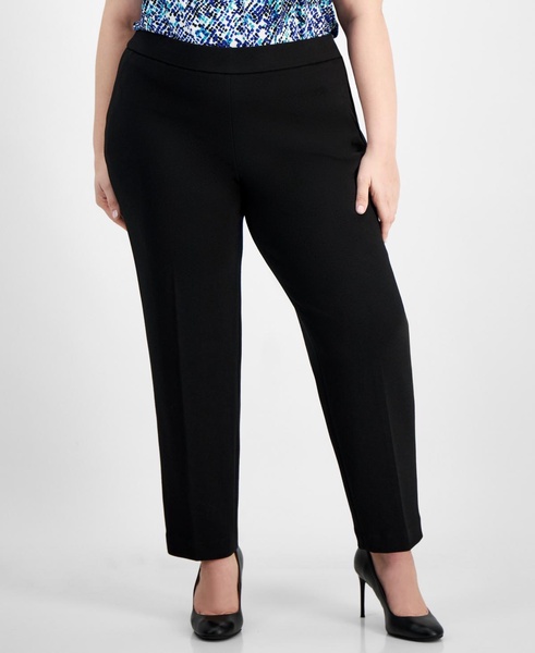 Women's Mid-Rise Slim-Leg Pull-On Pants