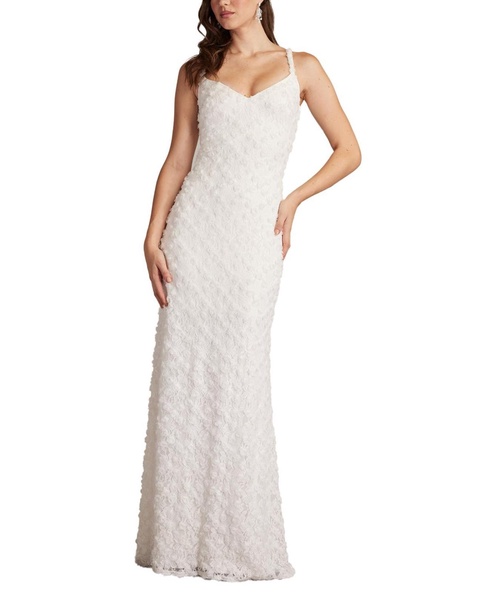 Women's Erma 3D Floral Spaghetti Strap Gown