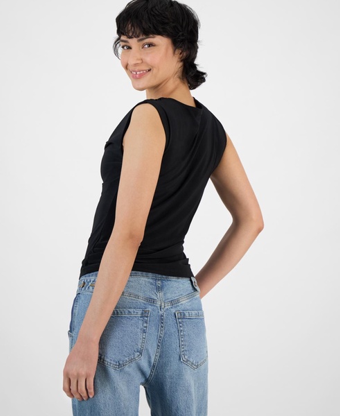 Women's Cap-Sleeve Cowlneck Top, Created for Macy's