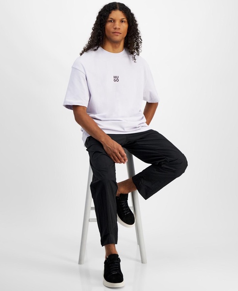 Men's Dflofire Oversized Fit Short Sleeve Crewneck Graphic T-Shirt