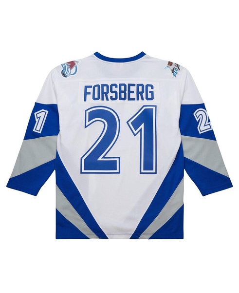 Mitchell Ness Men's Peter Forsberg White 1999 NHL All-Star Game Blue Line Player Jersey