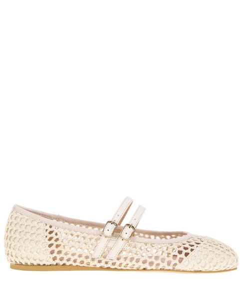 Women's Harisa Woven Square-Toe Mary Jane Ballet Flats