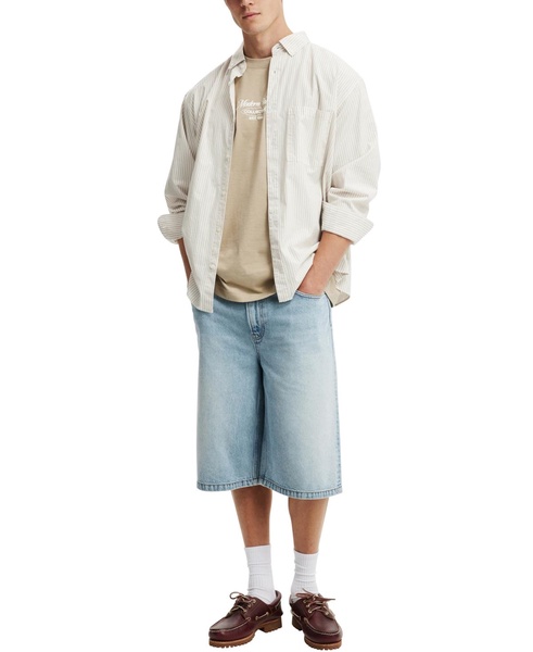 Men's Box Fit Text T-Shirt