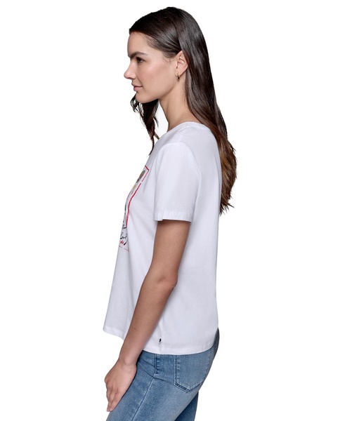 Women's Art Motif Logo T-Shirt