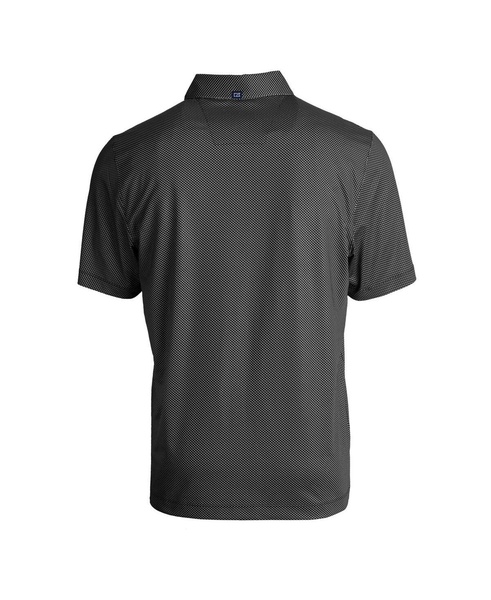Men's Black/White SMU Mustangs Pike Eco Symmetry Print Stretch Polo