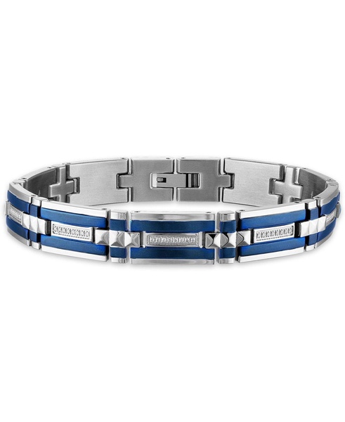 Men's 1/3 Carat Diamond 8 1/2" Bracelet in Stainless Steel