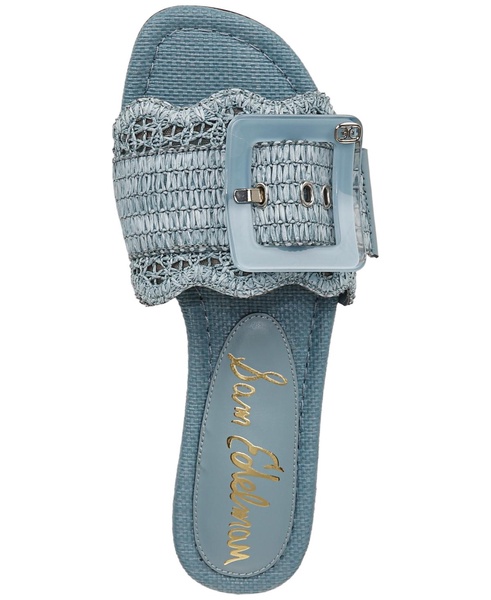 Women's Bambi Raffia Buckle Slide Sandals