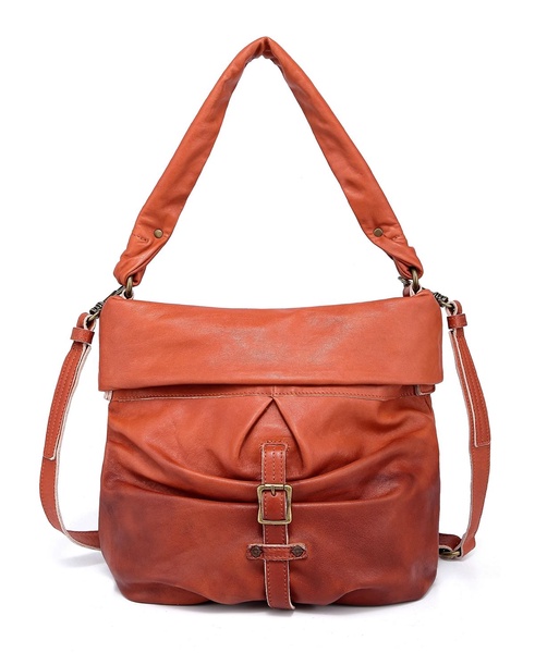 Sweet Lotus Leather Bucket Bag