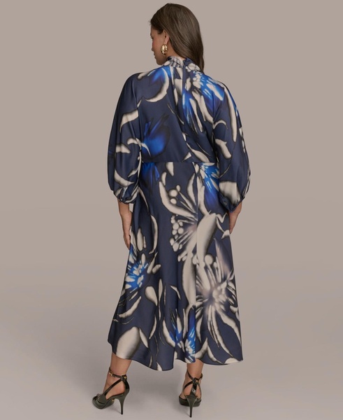 Plus Size Floral-Print A-Line Dress