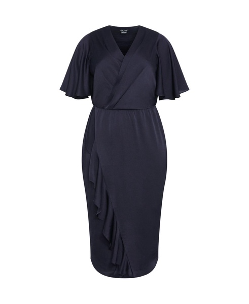Plus Size Soft Ruffle Dress