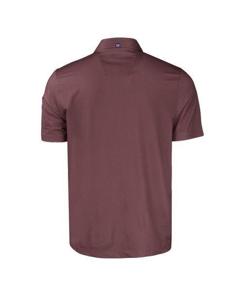 Men's Maroon Texas State Bobcats Pike Eco Tonal Geo Print Stretch Polo