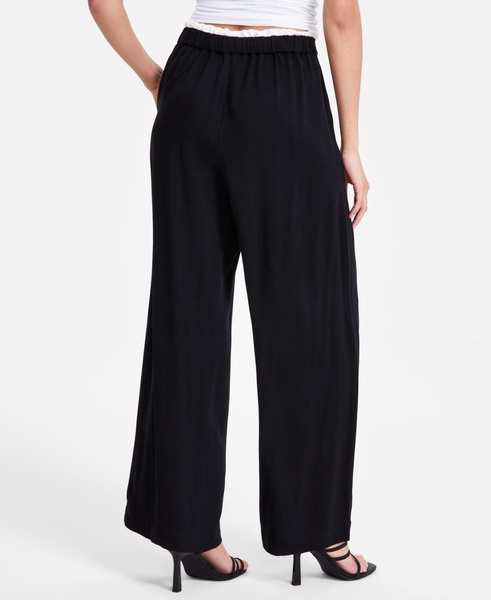 Women's High-Rise Double-Waistband Pants, Exclusively at Macy's 