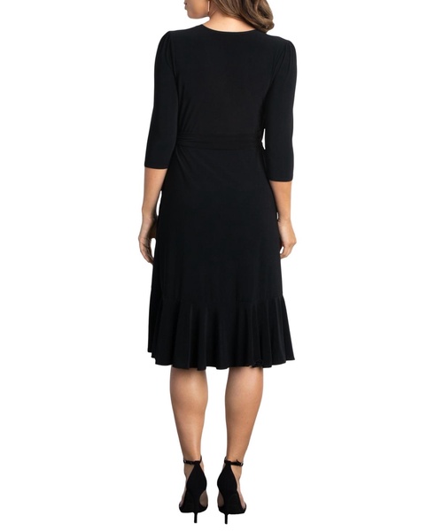 Women's Whimsy Ruffled Midi Wrap Dress
