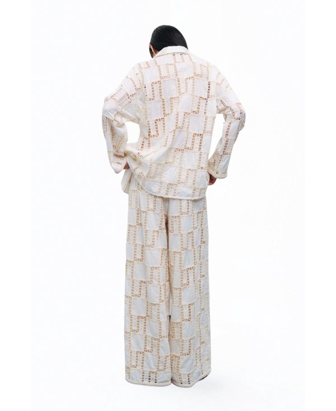 Women's Belted Embroidered Jacket