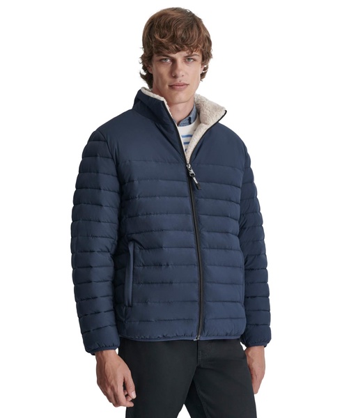 Men's Quilted Fleece-Lined Full-Zip Puffer Jacket