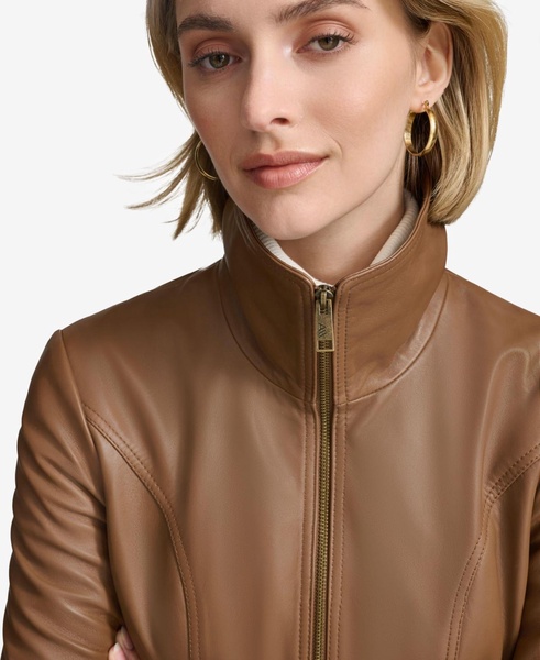 Women's Tatum Belted Leather Jacket
