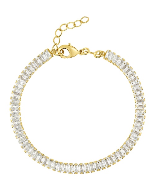 Cubic Zirconia Baguette Bracelet