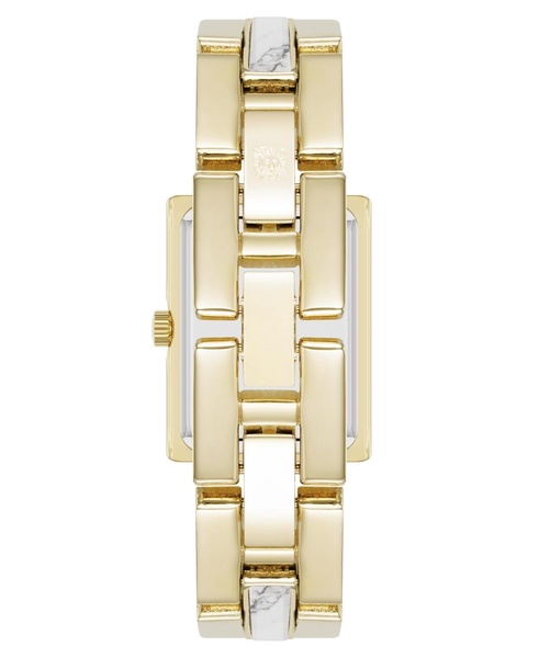Women's Quartz How Lite Gemstone and Gold-Tone Metal Alloy Bracelet Watch, 21mm