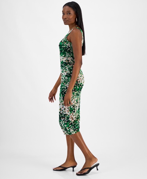 Women's Printed Mesh Sheath Dress, Exclusively at Macy's 